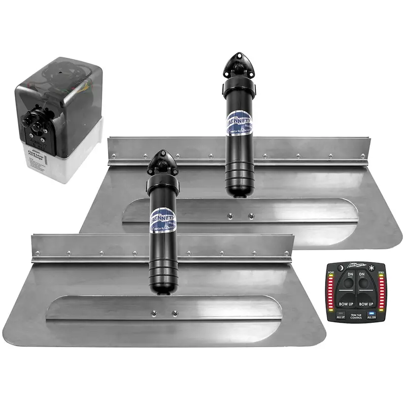 Bennett Marine 24X12 Hydraulic Trim Tab System W/One Box Indication [2412Obi] 1