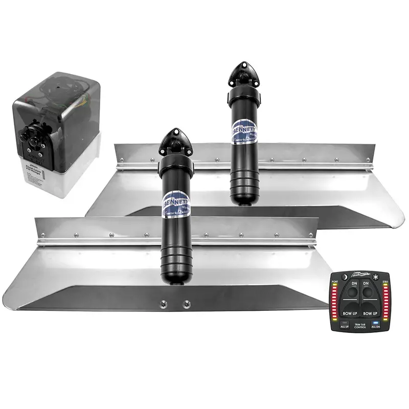 Bennett Marine 24X9 Hydraulic Trim Tab System W/One Box Indication [249Obi] 1