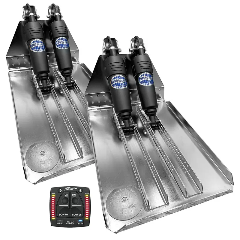 Bennett Marine Bolt 14X23 Dual Electric Trim Tab System W/One Box Indication Unit [Bolt1423hd-Obi] 1