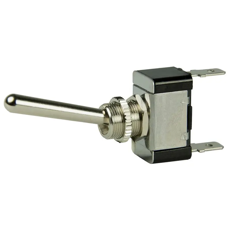 Bep Spst Chrome Plated Long Handle Toggle Switch - On/Off [1002013] 1