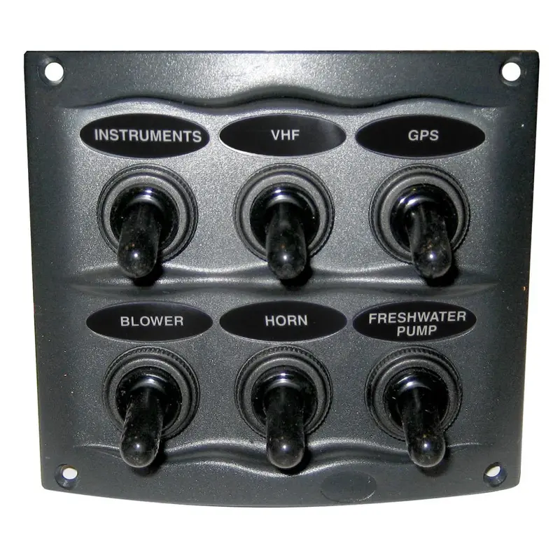 Bep Waterproof Panel - 6 Switches - Grey [900-6Wp] 1
