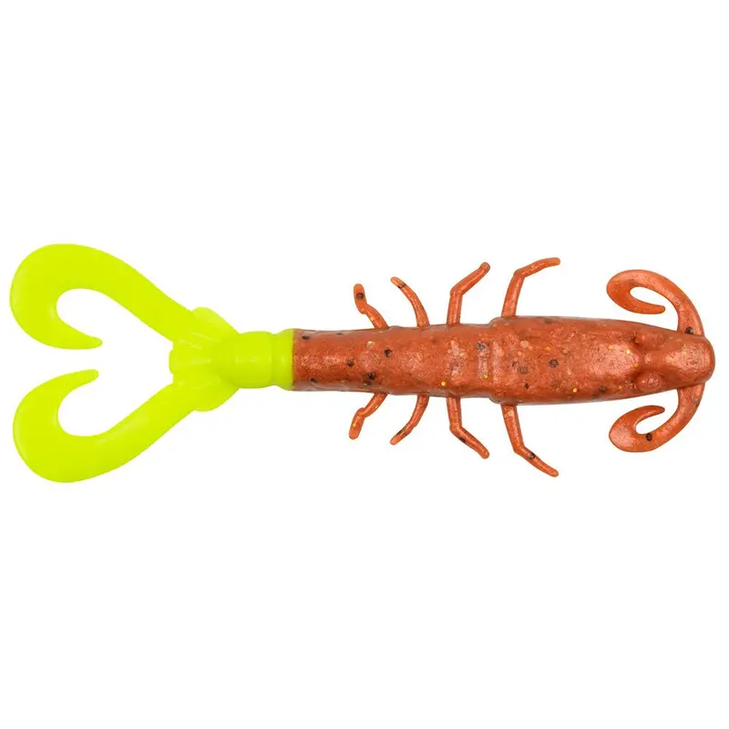 Berkley Gulp! Mantis Shrimp - New Penny/Chartreuse [1278778] 1