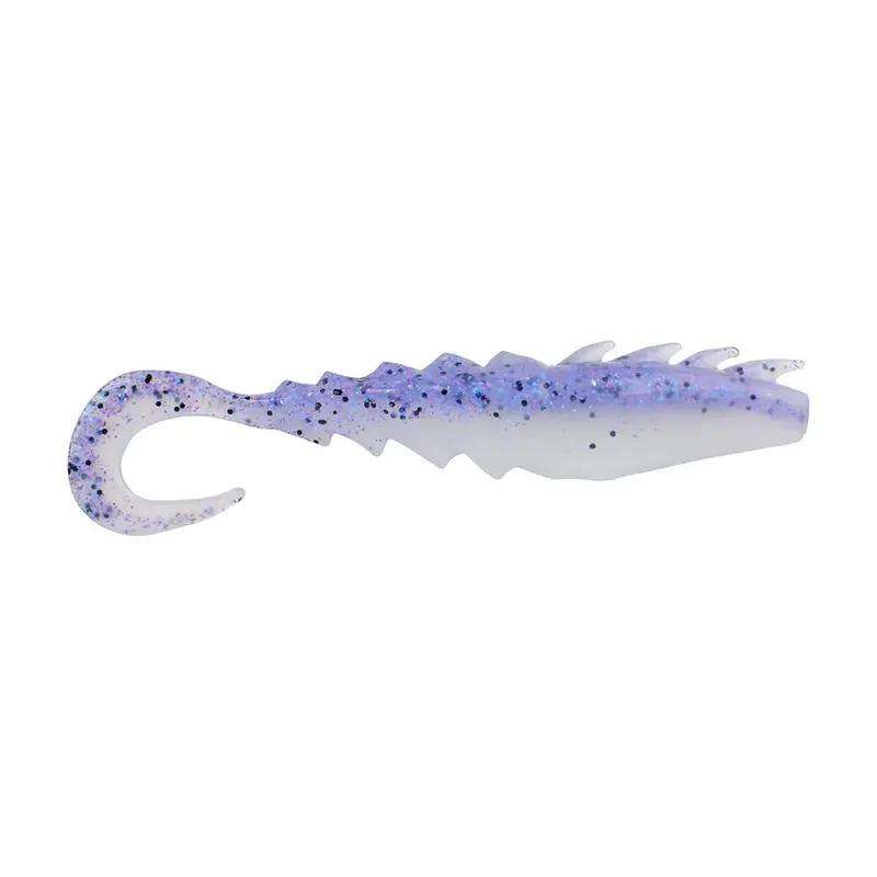 Berkley Gulp! Saltwater Nemesis Prawn Curl Tail - 4" - Violet Haze Fleck [1637570] 1