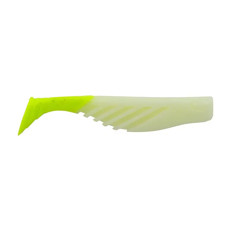 Berkley Gulp! Saltwater Ripple Mullet - 3" - Glow/Chartreuse Gsrm3-Gc [1637698] 1