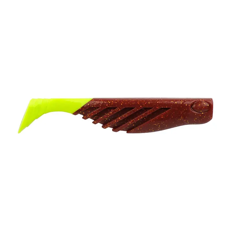Berkley Gulp! Saltwater Ripple Mullet - 4" - Root Beer Gold/Chartreuse Gsrm4-Rbgc [1637692] 1