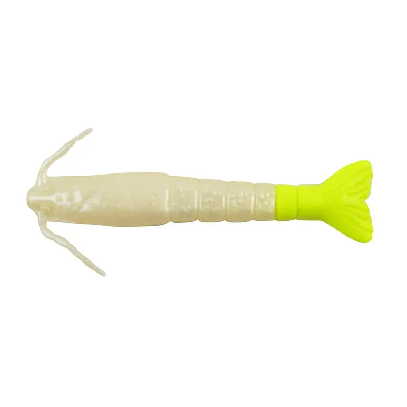 Berkley Gulp! Saltwater Shrimp - 3" - Pearl White/Chartreuse [1240006] 1