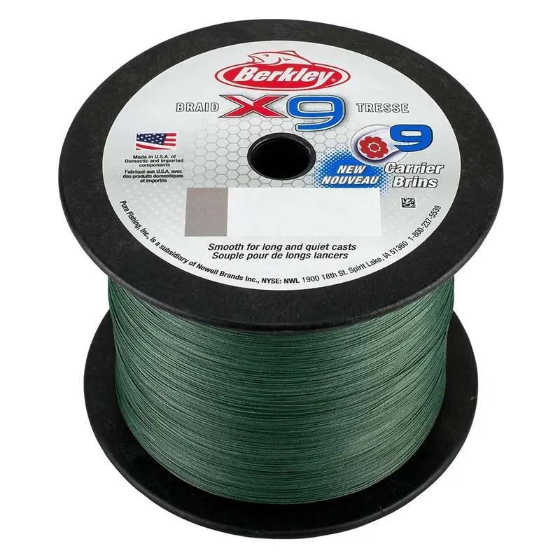 Berkley X9 Braid Low-Vis Green - 40Lb - 2188 Yds - X9bbk40-22 [1486840] 1