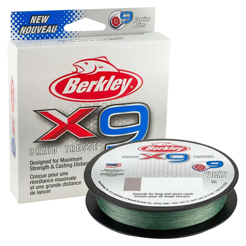Berkley X9 Braid Low-Vis Green - 8Lb - 164 Yds - X9bfs8-22 [1486811] 1