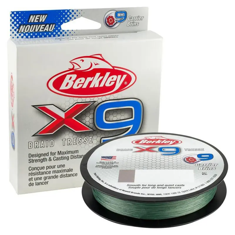 Berkley X9b33015-22 X9 Braid 328Yd (220M) - Low-Vis Green [1486825] 1