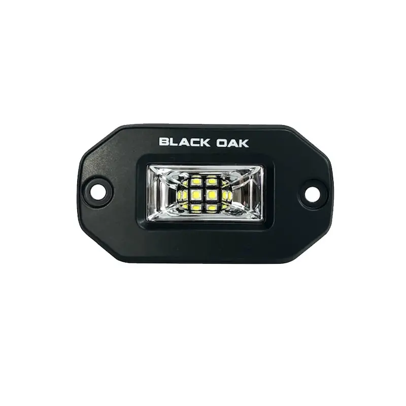 Black Oak 2" Marine Flush Mount Spreader Light - Black Housing - Pro Series 3.0 [2Fslb-S] 1