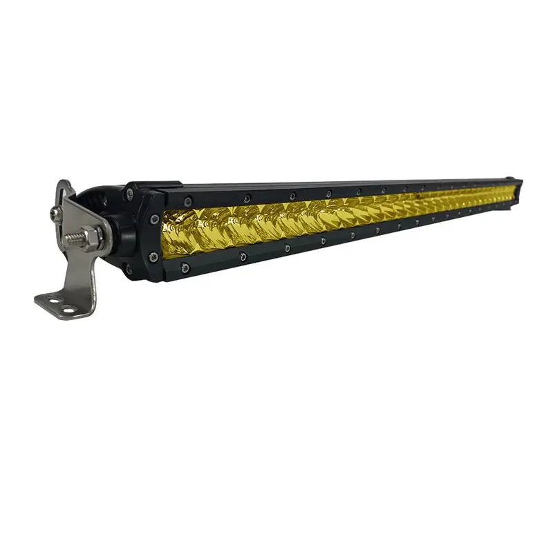 Black Oak 30" Yellow Lens Single Row Led Light Bar - Combo Optics - Black Housing - Pro Series 3.0 [30Y-S5os] 1