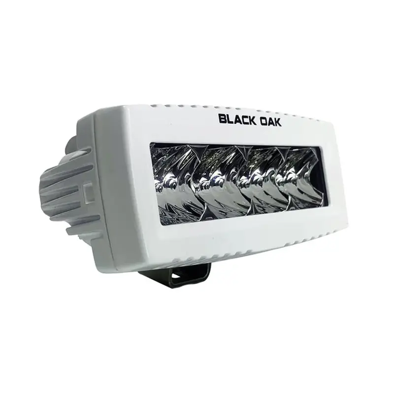 Black Oak 4" Marine Spreader Light - Flood Optics - White Housing - Pro Series 3.0 [4Ms-F] 1