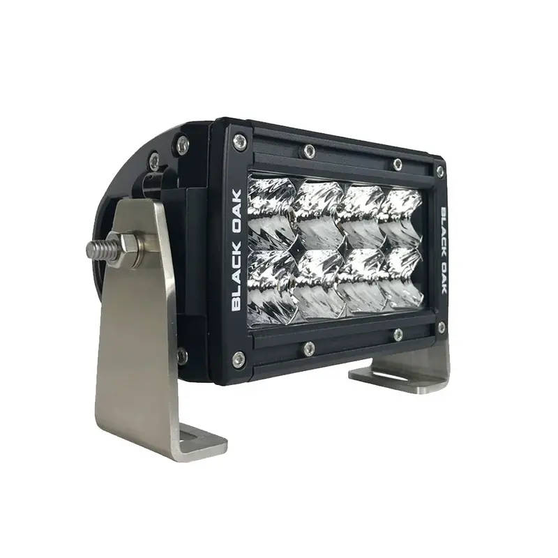 Black Oak Pro Series 3.0 Double Row 4" Led Light Bar - Spot Optics - Black Housing [4S-D5os] 1