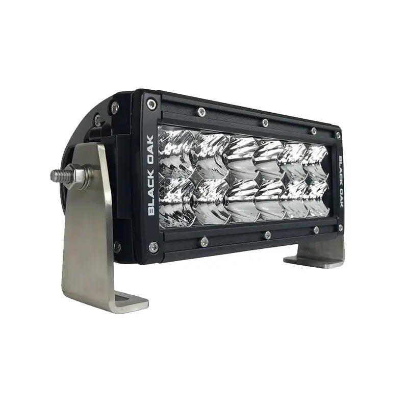 Black Oak Pro Series 3.0 Double Row 6" Led Light Bar - Combo Optics - Black Housing [6C-D5os] 1