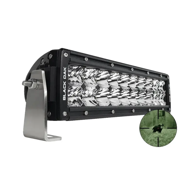 Black Oak Pro Series Double Row Combo Infrared 10" 940Nm Light Bar - Black [10Ir-940] 1