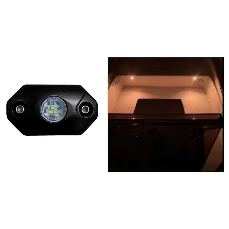 Black Oak Rock Accent Light - Amber - Black Housing [Rl-A] 1