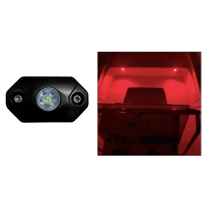 Black Oak Rock Accent Light - Red - Black Housing [Rl-R] 1