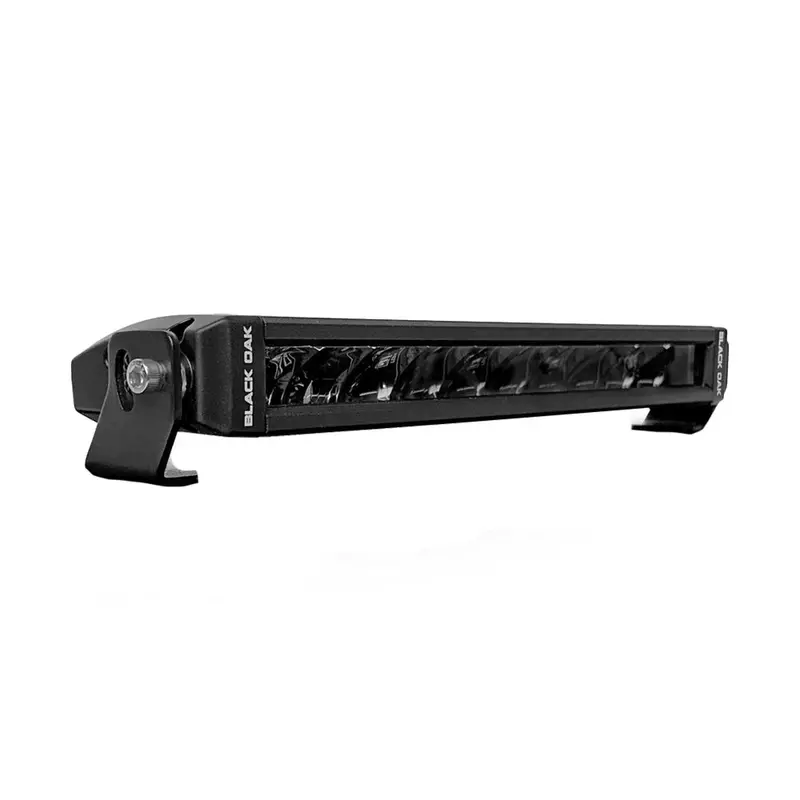 Black Oak Single Row Slim 10" 150W Dual Color Led Light Bar - White  Yellow - Combo Beam [10C-Aw] 1