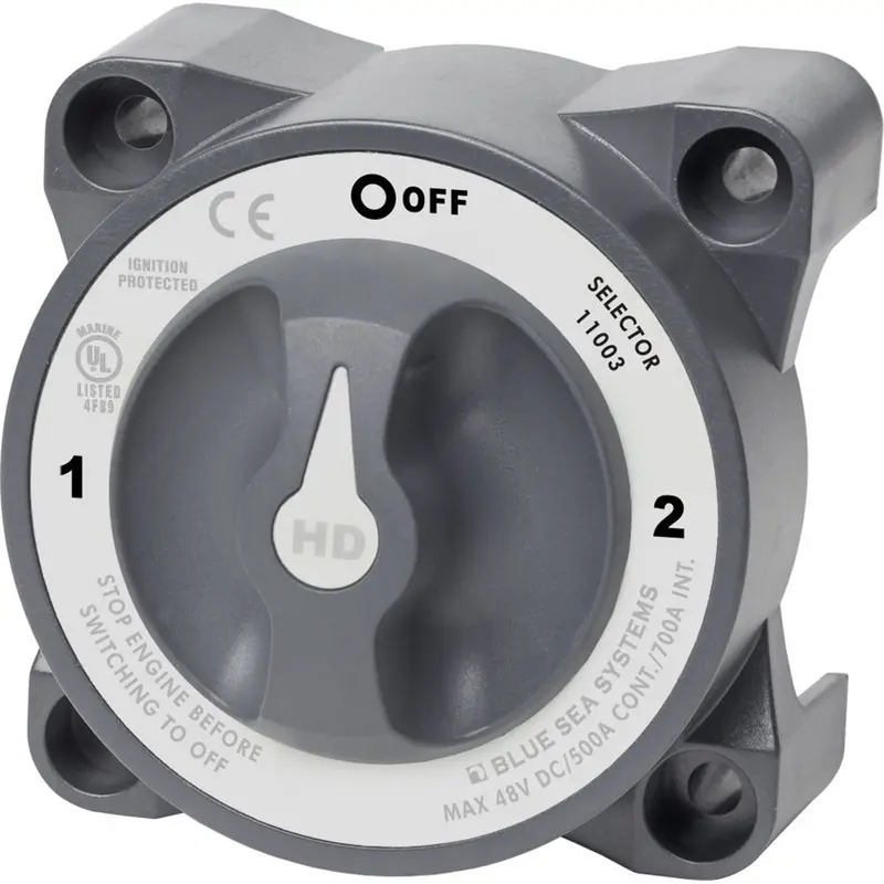Blue Sea 11003 Hd-Series Battery Switch W/Alternator Field Disconnect - 3-Position [11003] 1
