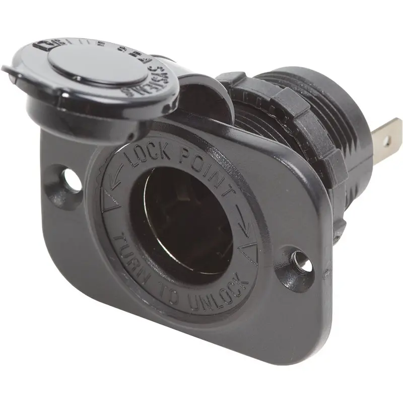 Blue Sea 12 Volt Dash Socket - Black [1011] 1