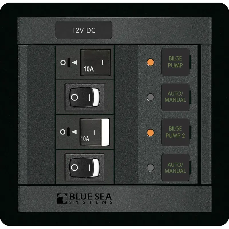 Blue Sea 1522 360 Panel Dual Bilge Pump Control [1522] 1