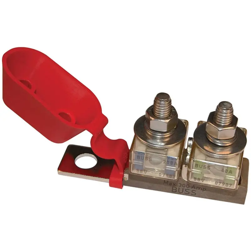 Blue Sea 2151 Terminal Fuse Block - 3/8" Mounting Hole - 2 Terminal Studs [2151] 1