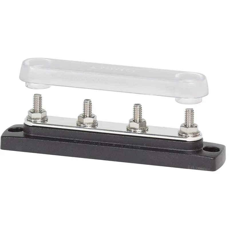 Blue Sea 2307 Common 150A Busbar - (4) 1/4"-20 Studs W/Cover [2307] 1