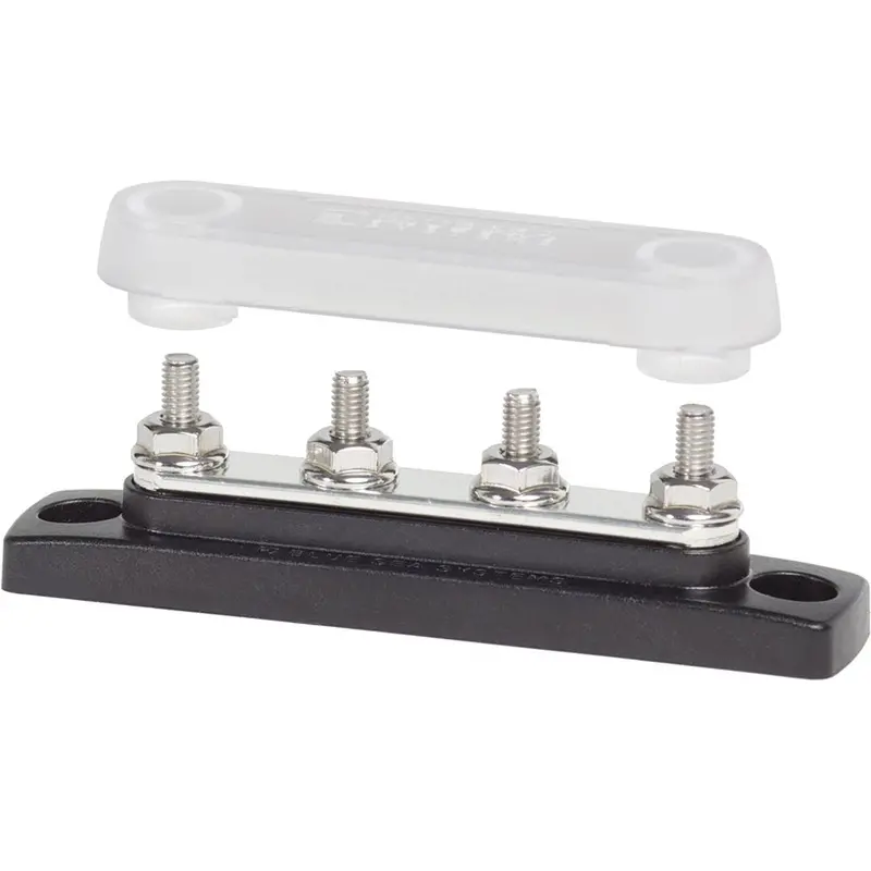 Blue Sea 2315 Minibus 100 Ampere Common Busbar 4 X 10-32 Stud Terminal With Cover [2315] 1