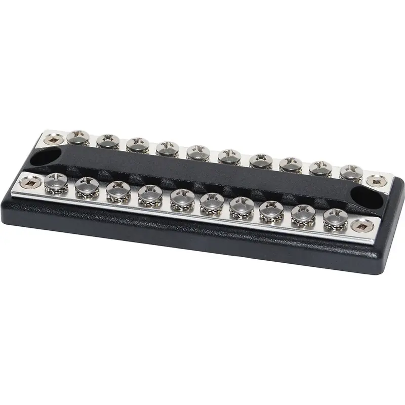 Blue Sea 2702 Dualbus 100Amp Common Busbar 10 X 8-32 Screw Terminal [2702] 1