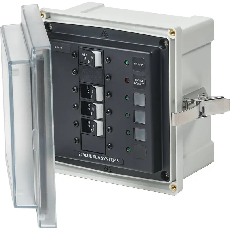 Blue Sea 3130 - Sms Panel Enclosure W/Main  3 Branch (15A) - 120V Ac [3130] 1