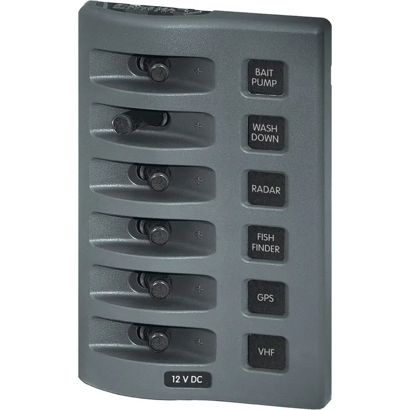 Blue Sea 4307 Weatherdeck 12V Dc Waterproof Switch Panel - 6 Position [4307] 1