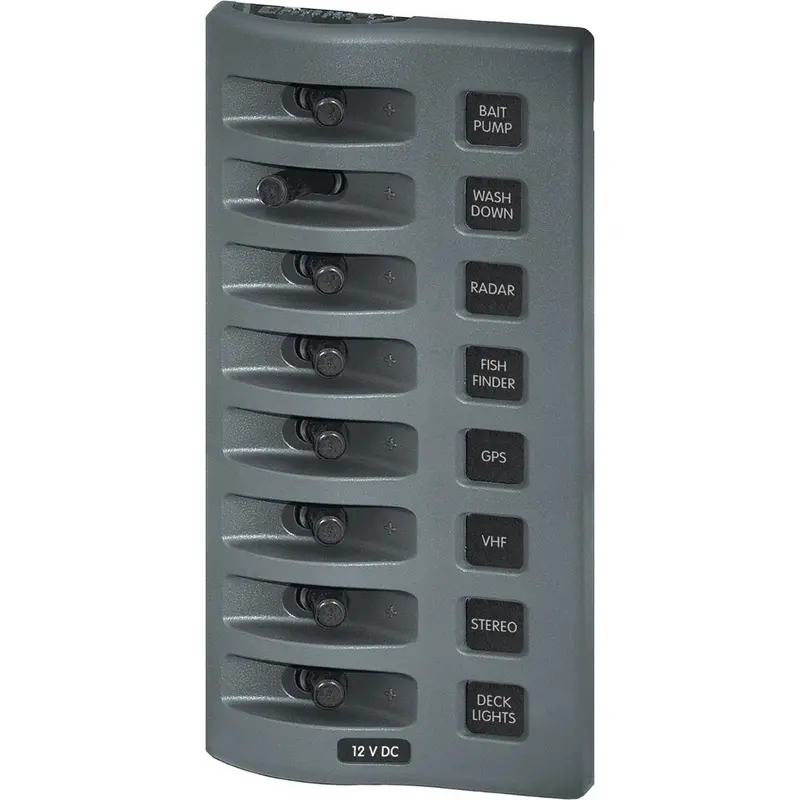 Blue Sea 4309 Weatherdeck 12V Dc Waterproof Switch Panel - 8 Position [4309] 1