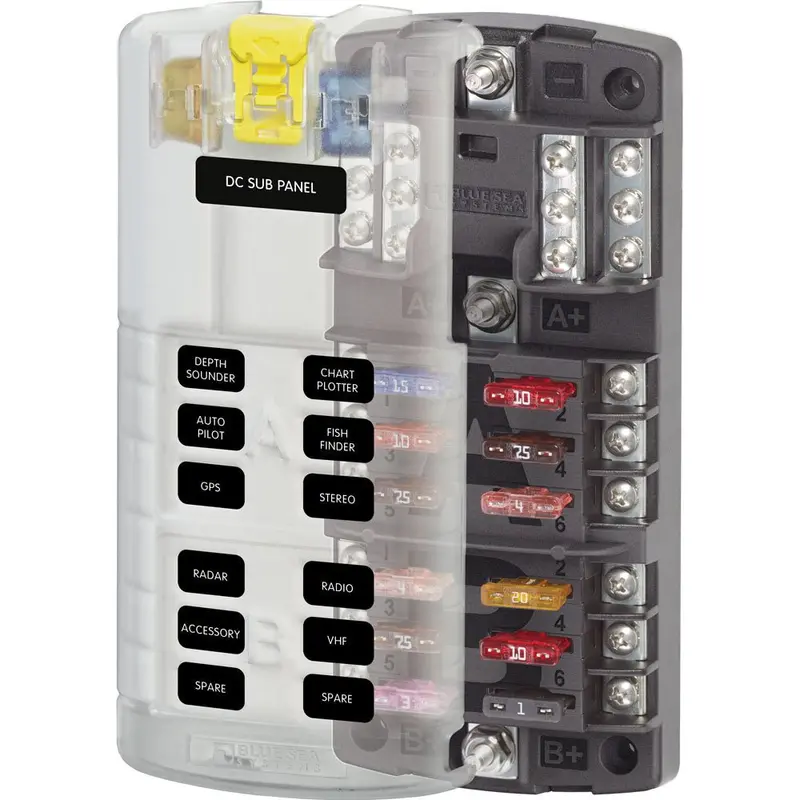 Blue Sea 5032 St-Blade Split Bus Fuse Block [5032] 1