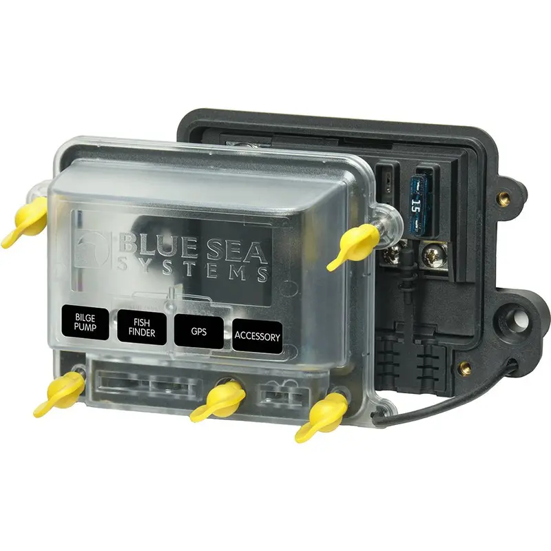 Blue Sea 5056100 - Water Resistant St-Blade Fuse Block W/Cover [5056100] 1