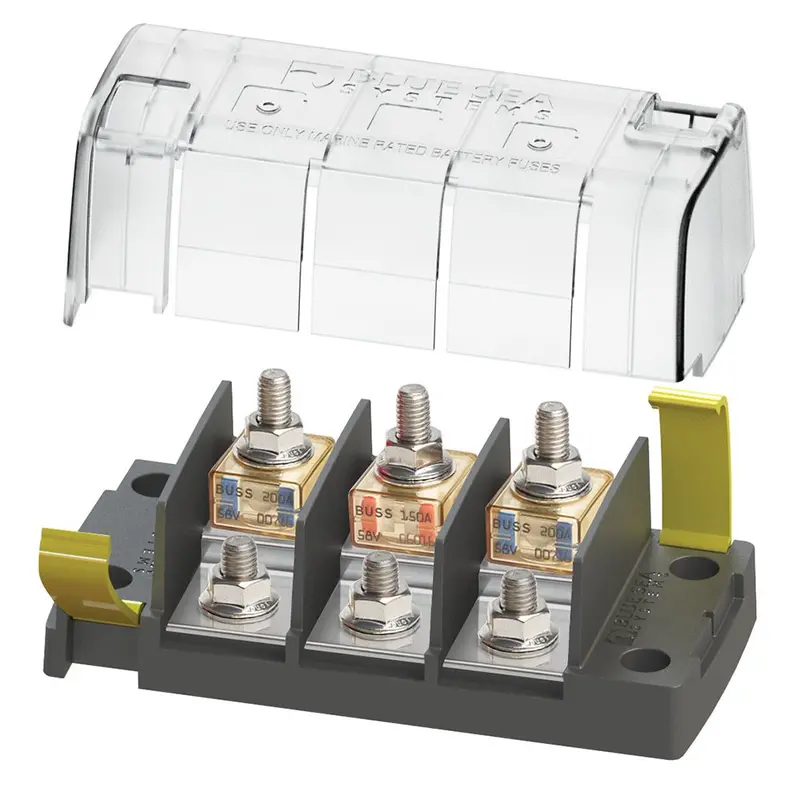Blue Sea 5194 Mrbf Surface Mount 3 Circuit Fuse Block - Independent Source [5194] 1