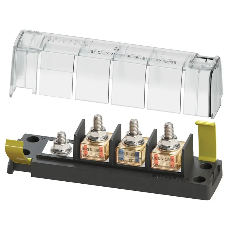 Blue Sea 5196 Mrbf Surface Mount 3 Circuit Fuse Block - Common Source [5196] 1