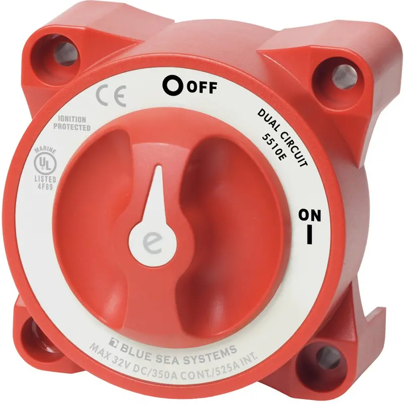 Blue Sea 5510E E-Series Dual Circuit Battery Switch [5510E] 1