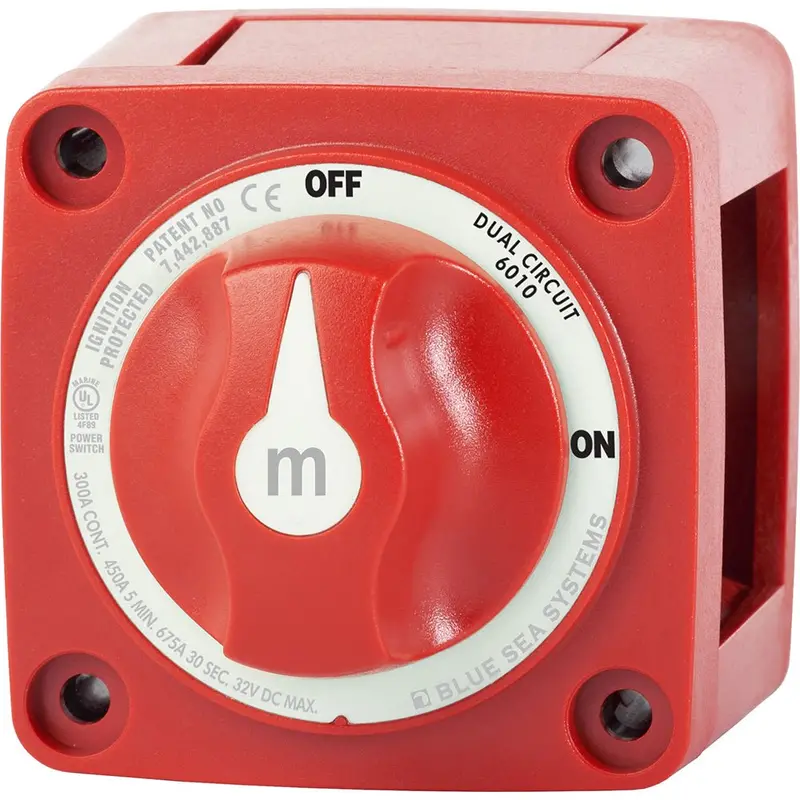 Blue Sea 6010 M-Series (Mini) Battery Switch Dual Circuit [6010] 1