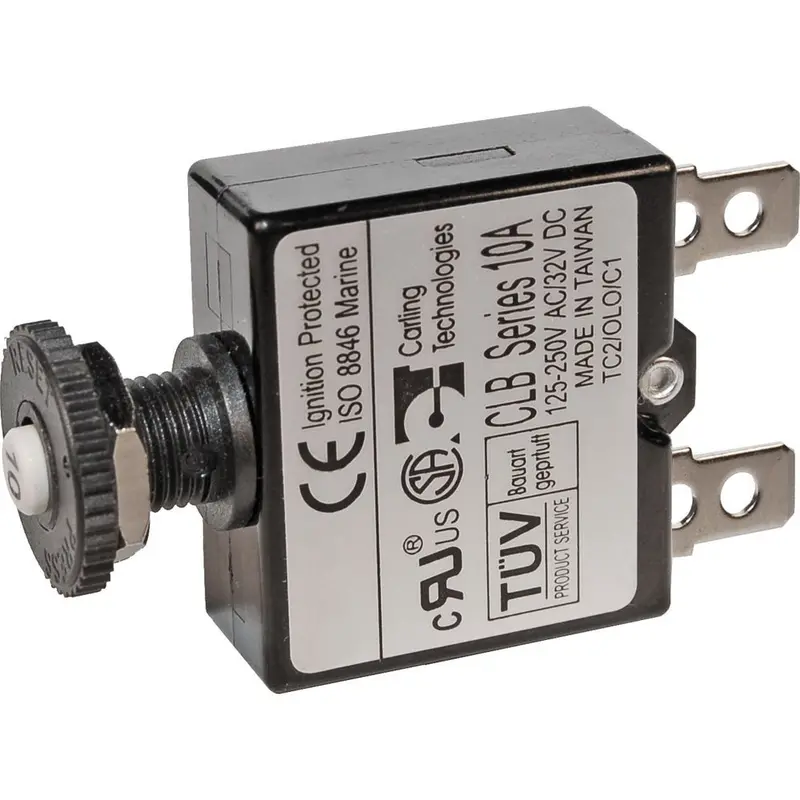 Blue Sea 7052 5A Push Button Thermal With Quick Connect Terminals [7052] 1