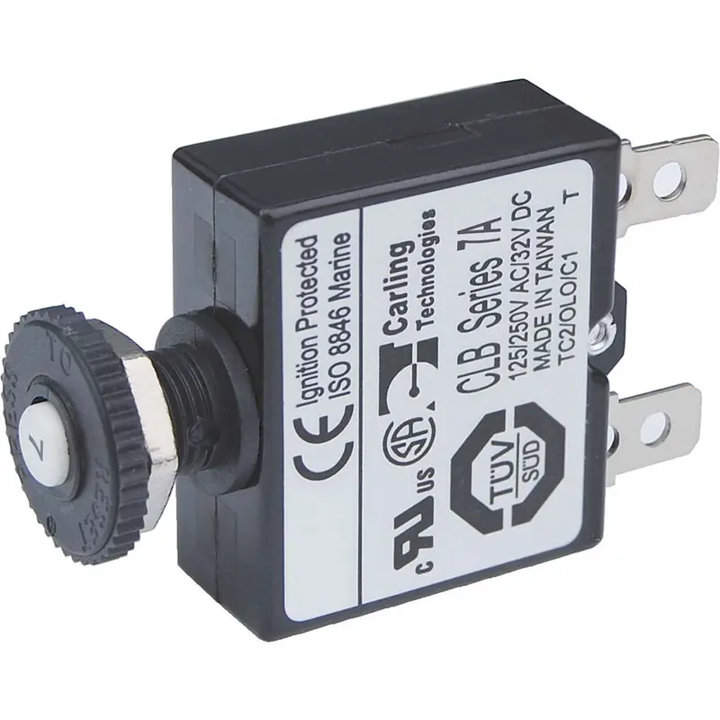 Blue Sea 7053 7A Push Button Thermal With Quick Connect Terminals [7053] 1