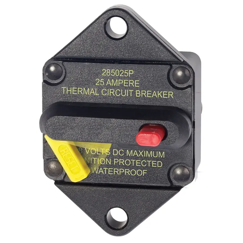 Blue Sea 7080 25 Amp Circuit Breaker Panel Mount 285 Series [7080] 1