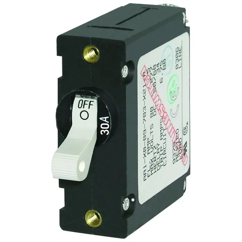 Blue Sea 7222 Ac/Dc Single Pole Magnetic World Circuit Breaker - 30Amp [7222] 1