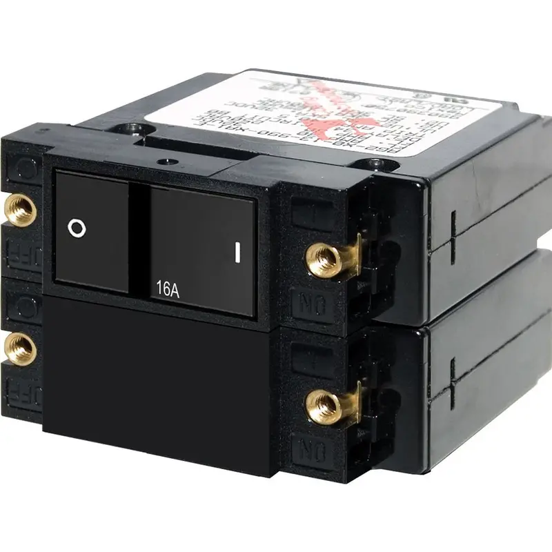 Blue Sea 7412 A-Series Flat Rocker Circuit Breaker - Double Pole - 16A [7412] 1