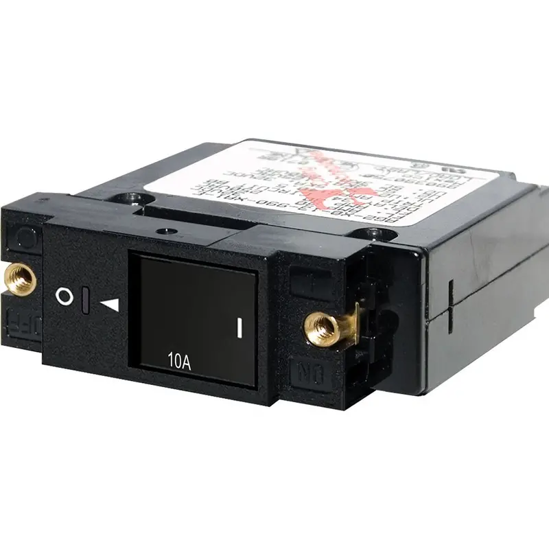 Blue Sea 7427 Single Pole Small Case 2" Slot Reset Rocker Circuit Breaker - 10 Amp [7427] 1