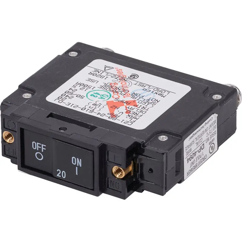 Blue Sea 7457 Ul-489 Circuit Breaker - 20A Flat Rocker [7457] 1