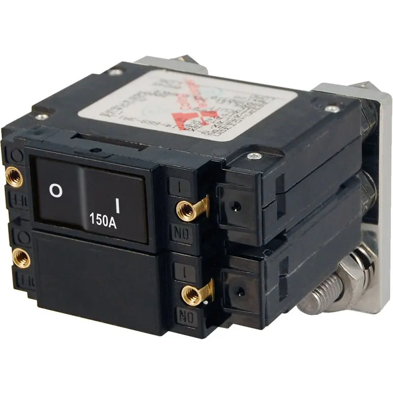 Blue Sea 7475 C-Series Flat Rocker Circuit Breakers, Single And Double Pole  -  150 Amp [7475] 1