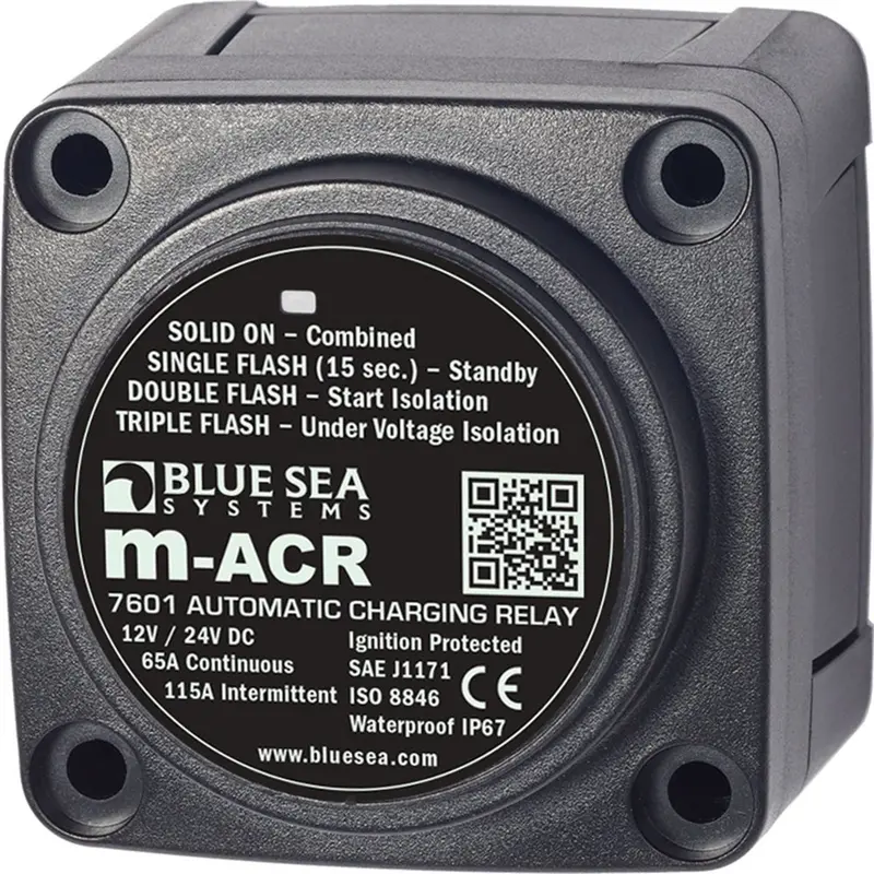 Blue Sea 7601 Dc Mini Acr Automatic Charging Relay - 65 Amp [7601] 1