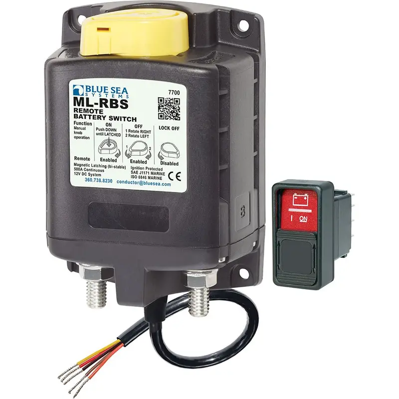 Blue Sea  7700 Ml-Series Remote Battery Switch W/Manual Control 12Vdc [7700] 1