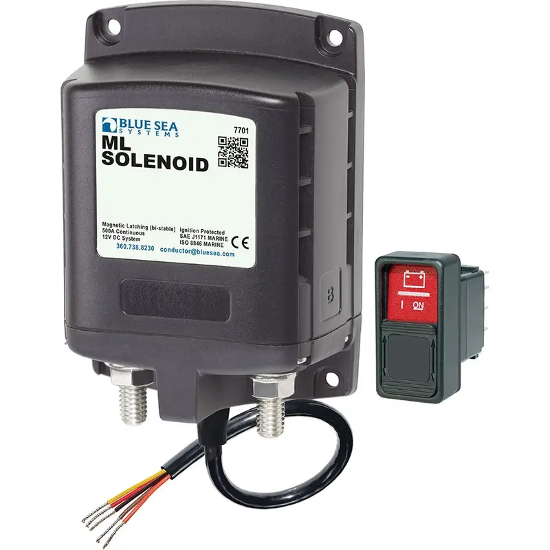 Blue Sea 7701 Ml-Series Solenoid W/Contura Switch 12Vdc [7701] 1