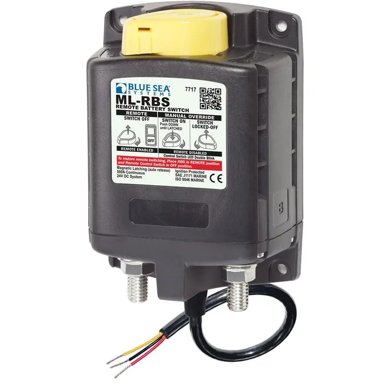 Blue Sea 7717 Ml-Rbs Remote Battery Switch W/Manual Control Auto-Release - 24V [7717] 1